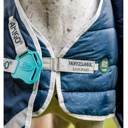 Forro Horseware 400g Eco Sarcelle eco print / cinza Azul Forro Horseware 400g Eco Sarcelle eco print / cinza Azul