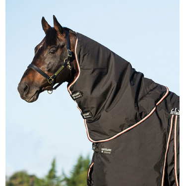 Cobre-pescoço Horseware 0g para manta Rambo Optimo Preto / laranja Multicolor