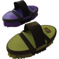 Escova de nylon Hippotonic Softgrip flexível Violeta / preto Escova de nylon Hippotonic Softgrip flexível Violeta / preto