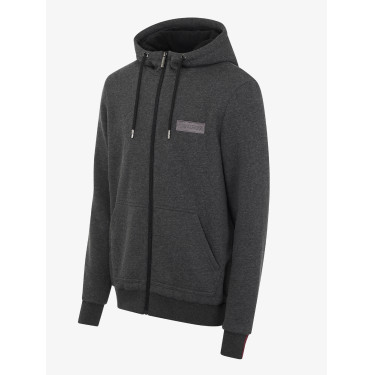 Casaco de moletom com capuz e zíper masculino LeMieux em lã polar Casaco de moletom com capuz e zíper masculino LeMieux em lã polar