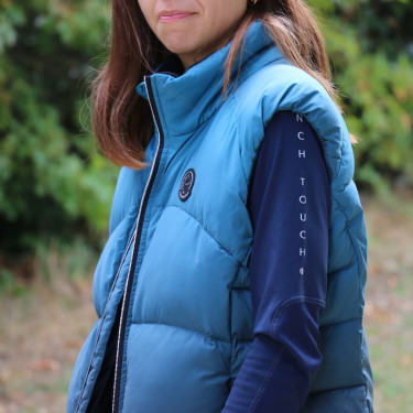 Colete acolchoado sem mangas Equithème Lina infantil Colete acolchoado sem mangas Equithème Lina infantil