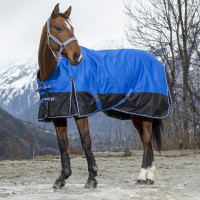 Cobertura Equithème Tyrex 1200D Aisance High Neck Azul / preto