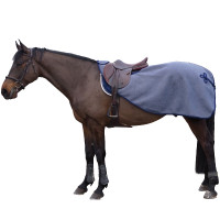 Cobre-rins de lã polar com brandemburgo Canter Azul-marinho