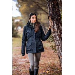 Winterjas Horze dames Jadine Azul-marinho escuro