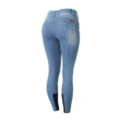 Culote integral de silicone cintura alta Kaia feminino Horze Azul