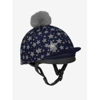 LeMieux Mini Reflective Hat Silk Índigo Azul