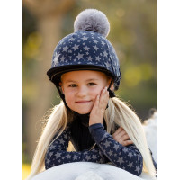 LeMieux Mini Reflective Hat Silk Azul-marinho LeMieux Mini Reflective Hat Silk Azul-marinho