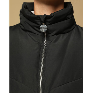 Colete acolchoado sem mangas GEM Stella Preto