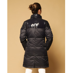 Casaco acolchoado longo GEM Tower Azul-marinho