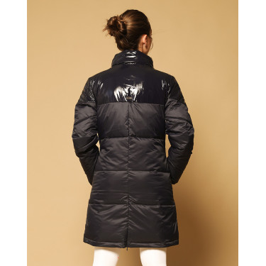 Casaco acolchoado longo GEM Tower Azul-marinho