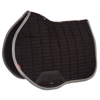 Tapete LeMieux Eurojump Camurça Preto / Prata / Cinza