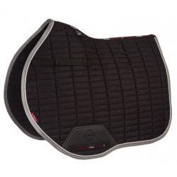 Tapete LeMieux Eurojump Camurça Preto / Prata / Cinza