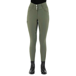 Calça de equitação HV Polo Elena FullGrip Verde petróleo escuro