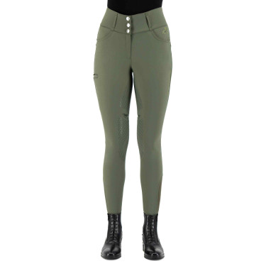 Calça de equitação HV Polo Elena FullGrip Verde petróleo escuro