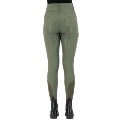 Calça de equitação HV Polo Elena FullGrip Verde petróleo escuro