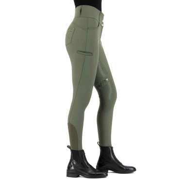 Calça de equitação HV Polo Elena FullGrip Verde petróleo escuro
