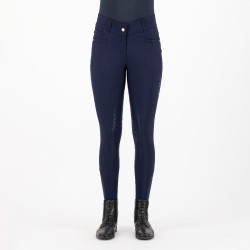 Calça de equitação HV Polo Favourite Midwaist FullGrip Azul-marinho Calça de equitação HV Polo Favourite Midwaist FullGrip Azul-marinho