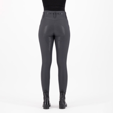 Legging de equitação HV Polo Favourite Cintura Alta FullGrip Cinza Zinco