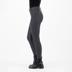 Legging de equitação HV Polo Favourite Cintura Alta FullGrip Cinza Zinco