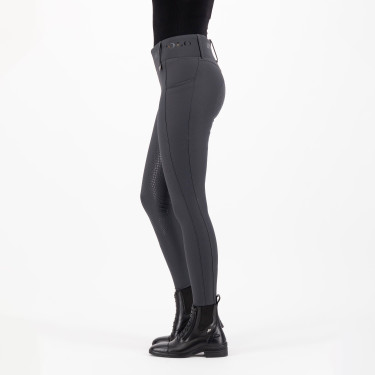 Legging de equitação HV Polo Favourite Cintura Alta FullGrip Cinza Zinco