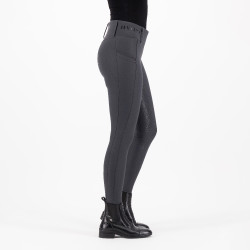 Legging de equitação HV Polo Favourite Cintura Alta FullGrip Cinza Zinco