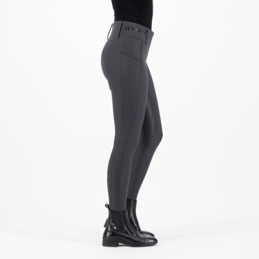 Legging de equitação HV Polo Favourite Cintura Alta FullGrip Cinza Zinco