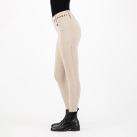 Legging de equitação HV Polo Favourite Cintura Alta FullGrip Areia escura Cinzento Legging de equitação HV Polo Favourite Cintura Alta FullGrip Areia escura Cinzento