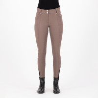 Calça de equitação HV Polo Ellen Cintura Alta FullGrip Noz Bege Calça de equitação HV Polo Ellen Cintura Alta FullGrip Noz Bege
