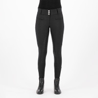 Calça de equitação HV Polo Edvina FullGrip Preto Calça de equitação HV Polo Edvina FullGrip Preto