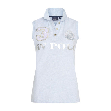 Polo sem mangas Favouritas HV Polo Nuvem mesclada Cinzento