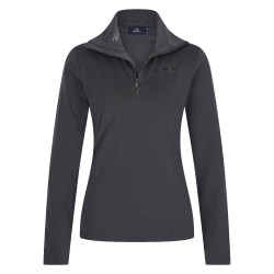 Top tech HV Polo Darlene Cinza Zinco Bege Top tech HV Polo Darlene Cinza Zinco Bege