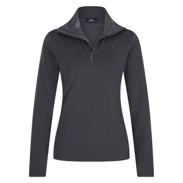 Top tech HV Polo Darlene Cinza Zinco Bege Top tech HV Polo Darlene Cinza Zinco Bege