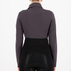 Top tech HV Polo Darlene Cinza Zinco Bege Top tech HV Polo Darlene Cinza Zinco Bege
