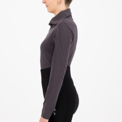 Top tech HV Polo Darlene Cinza Zinco Bege Top tech HV Polo Darlene Cinza Zinco Bege