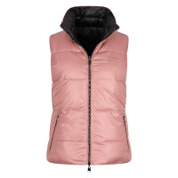 Colete acolchoado sem mangas HV Polo Claire reversível Flor de rosa Colete acolchoado sem mangas HV Polo Claire reversível Flor de rosa