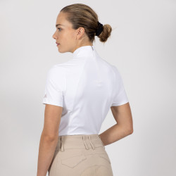 Polo de competição Euro-Star Rosalia Branco óptico