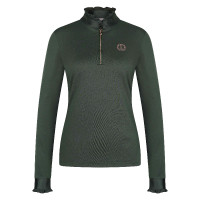 Top Imperial Riding Anna de manga comprida Floresta profunda Verde Top Imperial Riding Anna de manga comprida Floresta profunda Verde