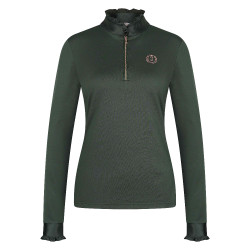 Top Imperial Riding Anna de manga comprida Floresta profunda