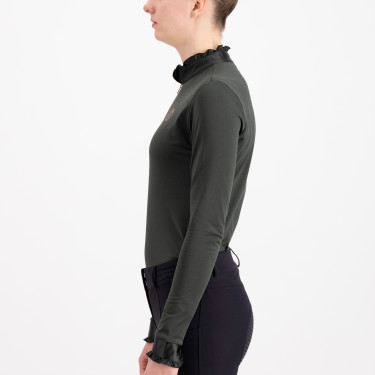Top Imperial Riding Anna de manga comprida Floresta profunda Top Imperial Riding Anna de manga comprida Floresta profunda