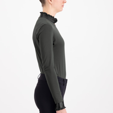 Top Imperial Riding Anna de manga comprida Floresta profunda Top Imperial Riding Anna de manga comprida Floresta profunda