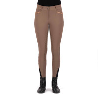 Calça de equitação Imperial Riding El Capone cintura alta winterwarm FullGrip Macchiato Castanho