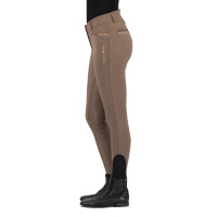 Calça de equitação Imperial Riding El Capone cintura alta winterwarm FullGrip Macchiato Castanho