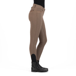 Calça de equitação Imperial Riding El Capone cintura alta winterwarm FullGrip Macchiato Castanho