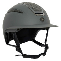 Capacete Imperial Riding Olania Deluxe viseira grande Cinzento