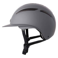 Capacete Imperial Riding Olania Deluxe viseira grande Cinzento