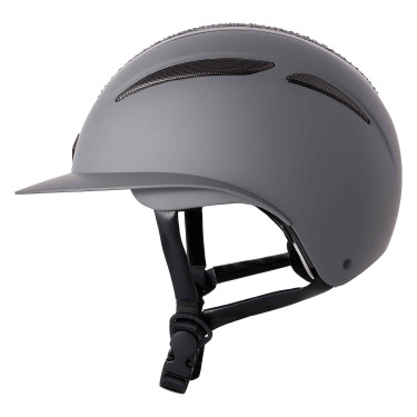 Capacete Imperial Riding Olania Deluxe viseira grande Cinzento