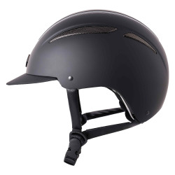 Capacete Imperial Riding Olania Deluxe viseira pequena Preto
