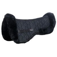 Amortecedor de carneiro verdadeiro Estilo HKM Preto