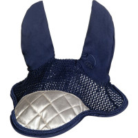 Touca anti-moscas Golden Queen Style HKM Azul escuro / dourado
