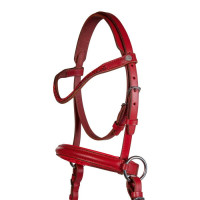 Bridão sem embocadura Funny Horses 2 para cavalos HKM Vermelho